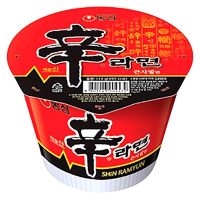 Шин рамен — большая чашка, острый, Nongshim, 114 гр